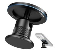 NEEWER Magnetic Phone Tripod Mount Compatible with MagSafe iPhone, Gym Golf Cart Phone Holder, 360° Ball Head Adapter Mount with Metal Ring & Detachable Base for Selfie Stick Tripod, PA072
