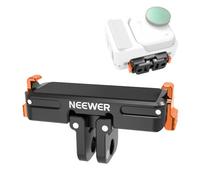 NEEWER Magnetic Quick Release Mount Adapter Compatible with Insta360 GO Ultra, Aluminum Alloy Action Camera Stand Base Bracket Accessories with 2 Prong & 1/4" Thread for Video Recording Filming, AC045