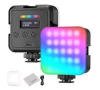 NEEWER Magnetic RGB Camera Light, 360° Full Color RGB61 CRI97+ 2500-8500K 2000mAh Portable Small LED Panel Photography Lighting for Video Recording Streaming, 3 Cold Shoes, 20 Scenes & Cleaning Cloth