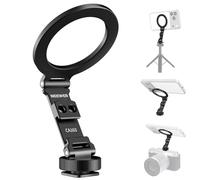 NEEWER Magnetic Tripod Phone Mount Cold Shoe Adapter, Aluminum Compact Lightweight Portable Phone Holder Attachment for Camera, Compatible with MagSafe iPhone Samsung Android Video Recording, CA163