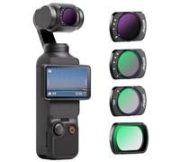 Neewer Magnetic Variable ND&UV&CPL Filter Set Compatible with DJI OSMO Pocket 3 Creator Combo Accessories, Action Camera 4 Pack UV CPL ND2-32(1-5 Stop) ND64-512(6-9 Stop) Neutral Density Filters