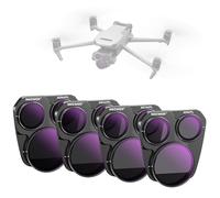 NEEWER Mavic 3 Pro ND/PL Filter Set Compatible with DJI Mavic 3 Pro/Pro Cine, 4 Pack Snap On Design ND8/PL ND16/PL ND32/PL ND64/PL Polarized Neutral Density Filter with Multi Coated HD Optical Glass