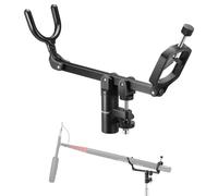 NEEWER Mic Boom Pole Support Holder with 5/8" Stud for Light Stand Boom Arm C Stand, Metal Nonslip DSLR Video Microphone Shotgun Mount Adapter, -15/