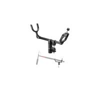 NEEWER Mic Boom Pole Support Holder with 5/8" Stud for Light Stand Boom Arm C Stand, Metal Nonslip DSLR Video Microphone Shotgun Mount Adapter, -15/