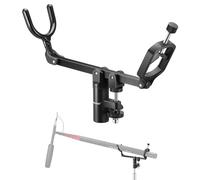 NEEWER Mic Boom Pole Support Holder with 5/8" Stud for Light Stand Boom Arm C Stand, Metal Nonslip DSLR Video Microphone Shotgun Mount Adapter, -15°/+30° Tilt, Max Load: 17/6lb/8kg, CM-NA-2