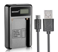 Neewer Micro USB Battery Charger for Sony NP-F550/F750/F960/F970,NP-FM50/FM70/FM90,QM71D,91D, NP- F500H/F55H Batteries