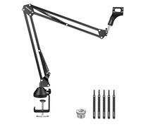 NEEWER Microphone Arm Stand, Suspension Boom Scissor Microphone Arm Stand with 3/8 Inch to 5/8 Inch Screw and Cable Ties, Compatible with Blue Yeti Snowball Yeti X Quadcast etc. Max. Load 1.5 kg