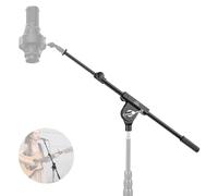 NEEWER Microphone Boom Arm for Mic Stand, Aluminum Compact Lightweight Portable Telescopic Extension Pole, 1/4" Screw & 3/8" Spigot for Universal Mics Adapter Mount Accessories, Max Load 3.3 lb, MS041