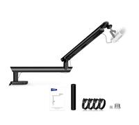 NEEWER Microphone Stand, Low Profile Damped Mic Holder Boom Arm Desk Mount with Ball Head & 3/8" 5/8" Adapters Compatible with Blue Yeti Snowball HyperX QuadCast SoloCast Shure, Max Load 3.3 lb, MS007
