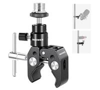 NEEWER Mini Articulated Ball Head with Crab Clip Mic Holder with 1/4" to 5/8" Thread, Compatible with SmallRig Camera Cage and Microphones, Support up to 3.3 lbs