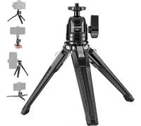 NEEWER Mini Desk Tripod with 360° Ball Head, Portable Small Pocket Table Tripod for Travel Vlogging, Supports Vertical Recording and Handle for Camera Phone Action Cam, Max. Load 3 kg, TP29