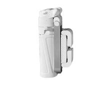 NEEWER Mini Tripod for Phone, Lightweight Foldable Small Selfie Stick Cell Phone Clamp Desk Stand with Remote & Cold Shoe Mounts Compatible with iPhone Android Samsung for Video Recording, PA986 White