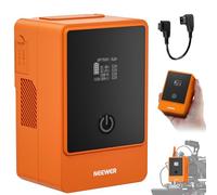 Neewer Mini V Mount Battery 6800mAh 99Wh 14.5V, V Lock Battery with 65W PD Type C/D Tap/BP/USB A/Dual DC Port/OLED Display for Video Camera Camcorder Compatible with SmallRig BMPCC 4k 6k,PS099E Orange
