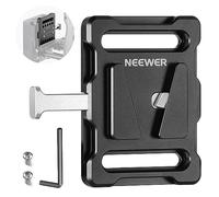NEEWER Mini V Mount Battery Plate with 1/4" Thread and Quick Release Button, Compatible with FXLION Sony NEEWER V Mount Batteries and 15mm Rod Clamps, PS005