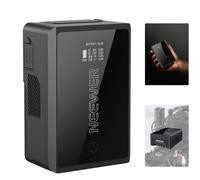 NEEWER Mini V Mount Battery with D Tap/USB C/USB A/BP/Dual DC Ports/OLED Screen, 3450mAh 50Wh 14.54V V Lock Battery Supports 45W PD Fast Charging for Camera Monitor Camcorder Video Light, PS050E