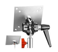 NEEWER Monitor Mount Adapter with VESA Mount, Aluminum Alloy Light Stand Adapter Dual 360° Ball Joint M4 Screw & 5/8" Receiver for Impact Screen Outdoor TV Stand, Max Load 14lb/6.3kg, MA001