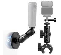 NEEWER Motorcycle Bicycle Handlebar Clamp Holder Magnetic Car Mount Accessories Kit Compatible with Insta360 X5 X4 X3 GoPro DJI AKASO Action Cameras, 360° Ball Heads for POV Video Recording, CA175