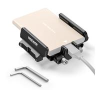 NEEWER Mount Bracket SSD Holder with Cold Shoe Cable Clamp, UA035 | 1.6"-2.6" Compatible with Samsung T5 T7 Sandisk SSD SmallRig BMPCC 4K 6K Cage iPhone 17 16 15 Pro Max Phone Cage