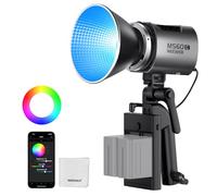 NEEWER MS60C RGBWW LED Video Light 2.4G/APP Control, 65W Mini RGB COB Continuous Output Lighting, 2700K-6500K 8300lux/1m CRI97+ 17 Effects, Bowens Handheld Spotlight for Studio Photography Recording
