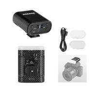 NEEWER BASICS Mini Camera Flash with LED Video Fill Light/LCD Display/800mAh, Compatible with Canon Fujifilm Sony Nikon DSLR Standard Hot Shoe Cameras for Studio Photography Photoshoots Lighting, N12L