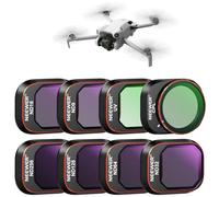 Neewer ND & CPL Filter Set Compatible with DJI Mini 4 Pro, 8 Pack UV CPL ND8 ND16 ND32 ND64 ND128 ND256 CPL Polarizer Neutral Density Drone Lens Filters, Multi Coated HD Optical Glass/Aluminum Frame