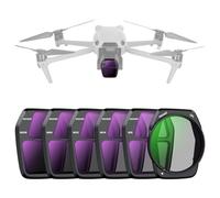 NEEWER ND Filter Set Compatible with DJI Air 3S, 6 Pack ND8+ND16+ND32+ND64+ND256+CPL Neutral Density Circular Polarizer Drone Accessories Slim Multicoated HD Optical Glass, FL-A86