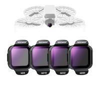 NEEWER ND Filter Set Compatible with DJI Flip Drone (4 Pack), ND8 ND16 ND32 ND64 Snap On Multicoated HD Optical Glass Neutral Density Lens Filter Accessories Kit, FL-N34