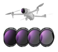 NEEWER ND Filter Set Compatible with DJI Mavic 4 Pro (4 Pack), Screw On ND8/PL + ND16/PL + ND32/PL + ND64/PL Neutral Density Drone Lens Filter with Multicoated Optical Glass & Magnetic Storage Case