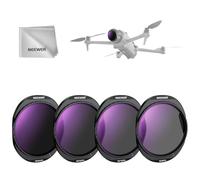 NEEWER ND Filter Set Compatible with DJI Mavic 4 Pro (4 Pack), Screw On ND8/PL + ND16/PL + ND32/PL + ND64/PL Multicoated HD Optical Glass Neutral Density Drone Lens Filter with Magnetic Storage Case