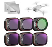 NEEWER ND Filter Set Compatible with DJI Mini 4 Pro, 6 Pack Multicoated HD Optical Glass ND8 ND16 ND32 ND64 ND128 CPL Circular Polarizing Neutral Density Filter Drone Accessories, 2x Cleaning Cloth