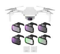 NEEWER ND Filter Set Compatible with DJI Mini 4K/2 SE/SE/2/Mavic Mini (6 Pack), ND4/8/16/32 CPL UV Multicoated HD Optical Glass Neutral Density Filters Drone Accessories, 2x Cleaning Cloth, FL-B31