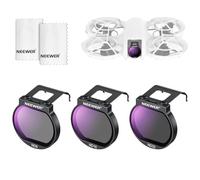 NEEWER ND Filter Set Compatible with DJI NEO, ND8 + ND16 + ND32 Slim Multicoated HD Optical Glass 3 Pack Neutral Density Drone Camera Lens Accessories Kit with 2x Cleaning Cloth, FL-N32