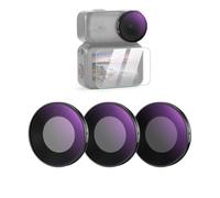 NEEWER ND Filter Set Compatible with DJI Osmo Nano (ND8/16/32), Screw On Action Camera Lens Neutral Density Filter Multicoated Optical Glass Photography Accessories with Screen Protector, 3 Packs
