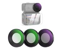 NEEWER ND Filter Set Compatible with DJI Osmo Nano (ND8/UV/CPL), Screw On Action Camera Lens Neutral Density Polarizer Filter Multicoated Optical Glass Accessories with Screen Protector, 3 Packs