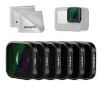 NEEWER ND Filter Set Compatible with GoPro Hero 13 12 11 10 9 Black, 6 Pack CPL Neutral Density (ND8/ND16/ND32/ND64/ND1000) Lens Filter Kit, Action Camera Accessories + 2x Cleaning Cloth