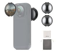 NEEWER ND Filters Compatible with Insta360 X5, ND64 Lens Filter Set, 6 Stops Light Reduction Screw On Auto Detect Multicoated Optical Glass Neutral Density, Action Camera Accessories, 2 Pack