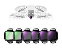 Neewer ND/PL Filter Accessories Set Compatible with DJI Flip Drone (6 Pack), ND8/PL ND16/PL ND32/PL ND64/PL PL UV Snap On HD Optical Glass Neutral Density Polarized ND Lens Filter Kit, FL-N35