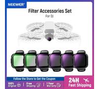 NEEWER ND/PL Filter Accessories Set For DJI Flip Drone Snap On HD Optical Glass Neutral Density Polarized ND Lens Filter Kit CPL Filter