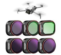 Neewer ND/PL Filter Set Compatible with DJI Mini 4 Pro, 6 Pack UV CPL ND8/PL ND16/PL ND32/PL ND64/PL Polarizer Neutral Density Drone Lens Accessories, Multi Coated HD Optical Glass/Aluminum Frame