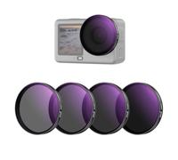 NEEWER ND/PL Filter Set Compatible with DJI Osmo Action 6 Only, ND8/PL+ND16/PL+ND32/PL+ND64/PL Polarized Neutral Density CPL Lens Filters Multicoated HD Action Camera Photography Accessories, FL-B3