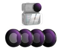 NEEWER ND/PL Filter Set Compatible with DJI Osmo Nano (ND8/PL+ND16/PL+ND32/PL+ND64/PL), Screw On Neutral Density Polarized ND Action Camera Lens Filter Accessories with Screen Protector, 4 Packs