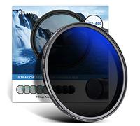 NEEWER ND2-ND400 77mm Variable ND Filter (1-9 Stops) with Multi-Layer Coating, Waterproof, Scratch-Resistant, Ultra Thin and Variable, Gray Filter