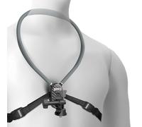 NEEWER Neck Mount Compatible with GoPro DJI Insta 360 Action Cameras, Quick Release Neck Holder with Air Cushion & Adjustable Chest Strap, Accessories Kit for POV Vlogging Video Recording, GP49