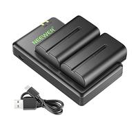 NEEWER NP F550 Battery Charger Set, Compatible with Sony NP F970 F750 F770 F960 F550 F530 F330 F570 CCD SC55 TR516 TR716 TR818 TR910 TR917 NEEWER LED Light/Monitor/Camera Sliver the (2 pack ung,