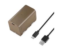 NEEWER NP-F750 7000mAh Replacement Battery, 5.4Hrs Full Charge Time with USB Type C Port/Cable, Rechargeable Camera Camcorder Video Light Monitor Battery for Sony NP-F550 F750 F950 F970