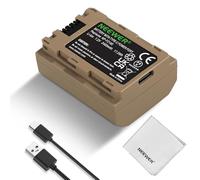 NEEWER NP-FZ100 Replacement Battery, 2400mAh Type C 2.5Hrs Fast Charging with USB Type C Cable, Cleaning Cloth, Compatible with Sony A7RV A7SIII A7IV ZV-E1 FX3 FX30 A1 A9 A9II A6700 A6600 A7C A7CII