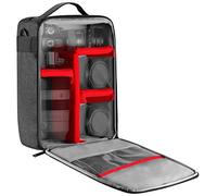 Neewer NW140S Waterproof Camera and Lens Storage Carrying Case, 8.7x5.9x12.6 inches/22x15x32 Centimeters Soft Padded Bag for Nikon Sony DSLR, 4 Lens or Flash, Trigger, Battery Accessories