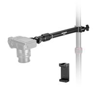 NEEWER Overhead Camera Mount Arm with Clip, 11"/28cm 180°&360° Holding Arm for Desk Stand, Fits 0.87"-1.1" Tube, 5.5lb/2.5kg Load Capacity for Camera LED Ring Light Microphone, DS008
