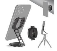 NEEWER PA095 Dual Magnetic Ring Holder for Phone, Slim Folding Magnetic Mobile Phone Holder with 1/4" Screw for Tripod Compatible with MagSafe iPhone Samsung Huawei Android for Video, PA095