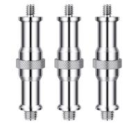 NEEWER Pack of 3 Standard 1/4 to 3/8 Inch Metal Converter Thread Adapter Spigot Stud for Studio Light Stand, Hotshoe/Coldshoe Adapter, Ball Head, Wireless Flash Receiver, Trigger - ST23